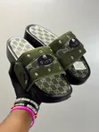 Gucci-Inspired Monogram Platform Slides - 3