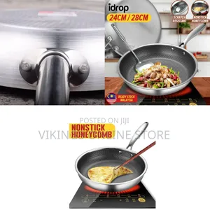 24cm Professional Commercial Non-Stick Stainless Steel Frying Pan