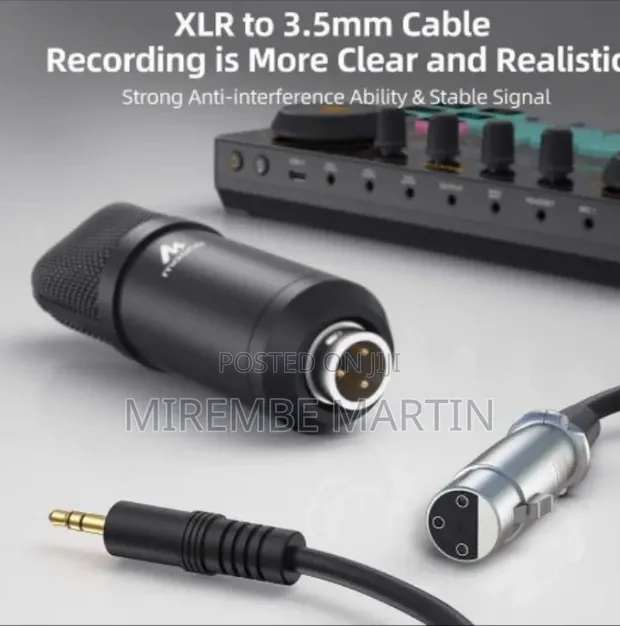 MAONO Au-A03 Condenser XLR Microphone Kit with Boom Arm - 1