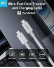 Anker Prime TB5 Cable, 3.3 FT USB-C to USB-C, 240W Fast Charging - 1