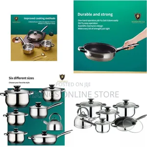 12-Piece Stainless Steel Cookware Set with Kettle