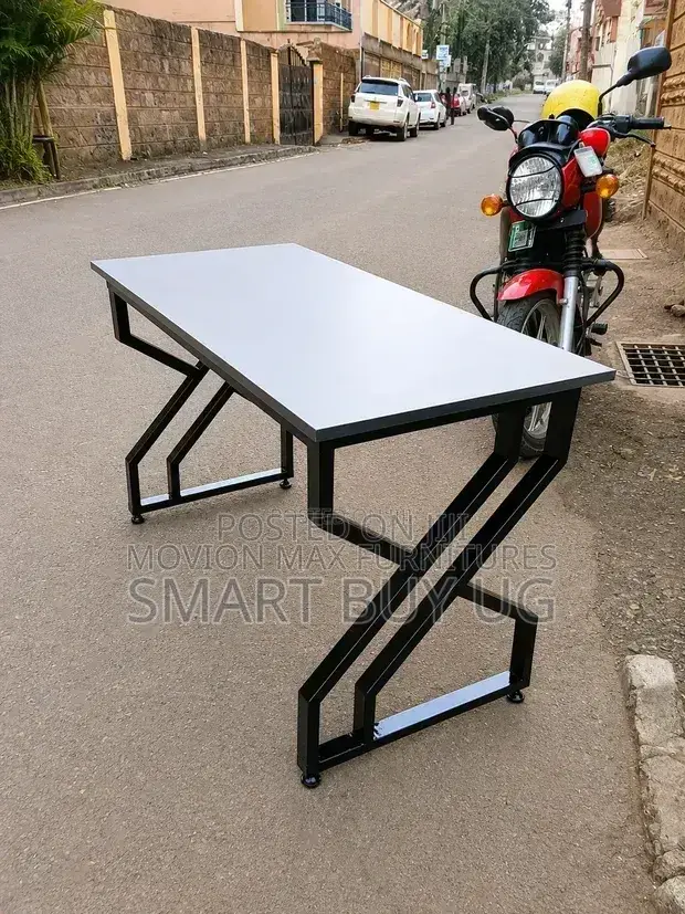 1.2m X-Leg Metal Frame Office Desk | Computer Table - 1