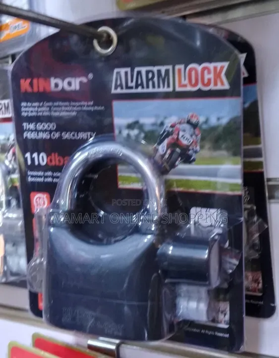 KINBAR Alarm Padlock - Black - 1