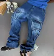 Bella Collection Baggy Jeans - Men's Navy Blue - 2