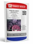 Hybrid Red Cabbage Ruby Queen F1 Seeds (10g) - 1