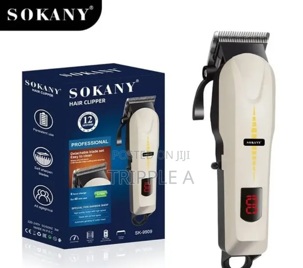 Premium Sokany Rechargeable Hair Clipper - 1