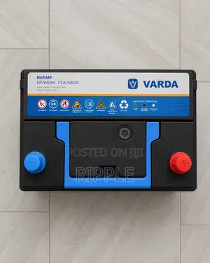 Varda N65 65Ah 580CCA Maintenance-Free Car Battery 12V