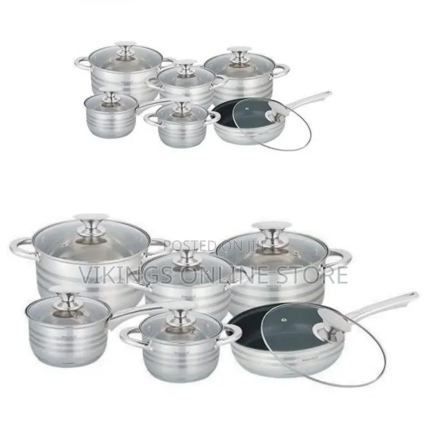 Kaisa Villa 12-Piece Stainless Steel Cookware Set - 1