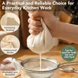 5 Square Reusable Unbleached Cotton Muslin Cheesecloth - 1