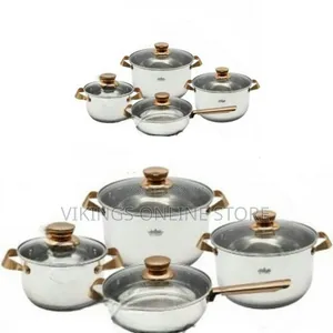 8-Piece Heavy Stainless Steel Cookware Set