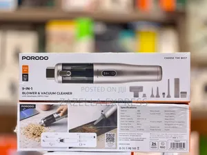 Porodo 9-in-1 Blower Vacuum Cleaner with Washable HEPA Filter