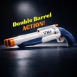 Kids Double Barrel Soft Dart Gun - Pretend Play Toy - 5