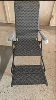 Foldable Reclining Lounge Chair with Pillow - 2