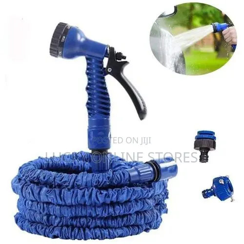 Retractable 50ft High Flow Garden Hose Pipe - 1