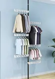 Tension Pole Clothes Rack/Hanging Organiser - 2