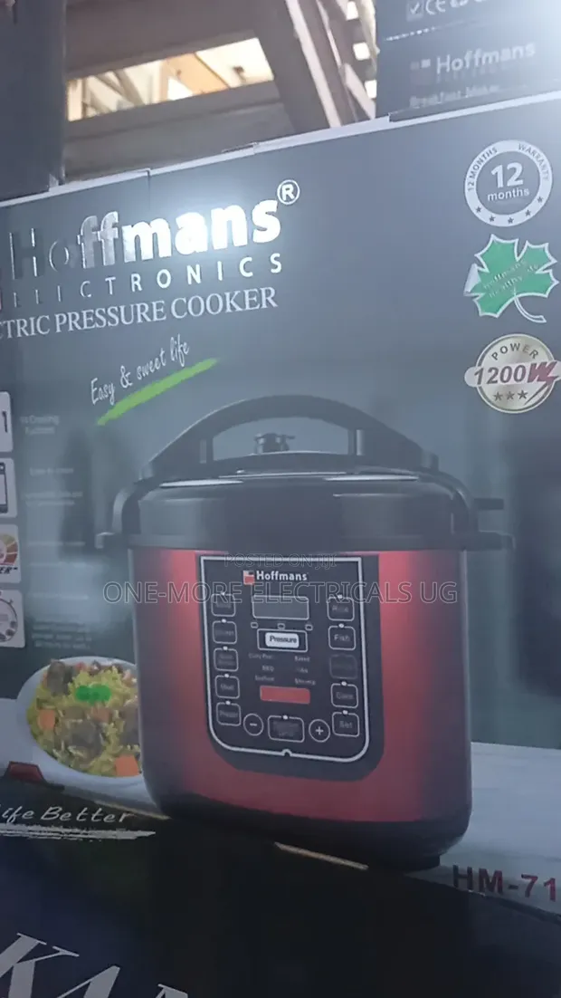 Hoffmans Electric Rice Cooker 1200W, 6L - 1