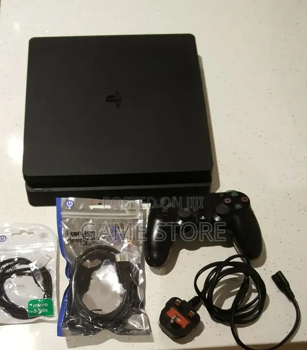 PS4 Slim Console with 12 Games & 2 Controllers - 1