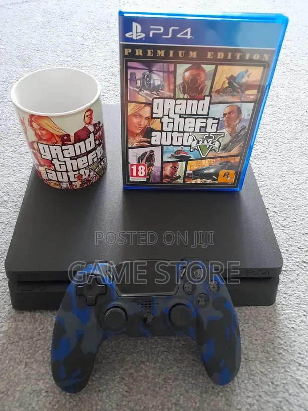 PS4 Slim Console with 12 Games & 2 Controllers - 1