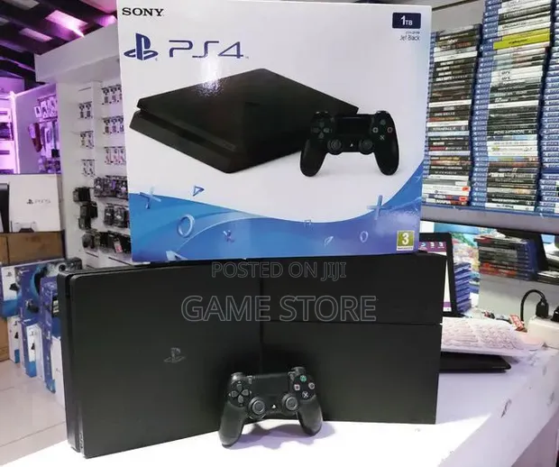 PS4 Slim & Standard Console with 12 Games & 2 Pads - 1