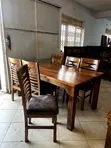 Solid Mugavu Dining Set - Seats 6 - 2