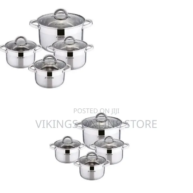 Kamill 4 Piece Stainless Steel Saucepans/Cookware - Silver - 1