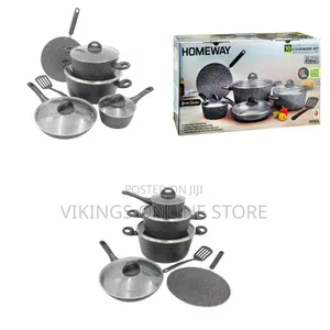 10-Piece Granite Non-Stick Cast Aluminium Cookware Set