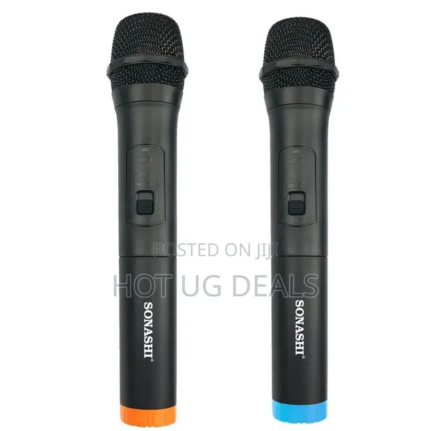 Sonashi Dual 6.5" Rechargeable Party Speaker with 2 Wireless Mics - 1