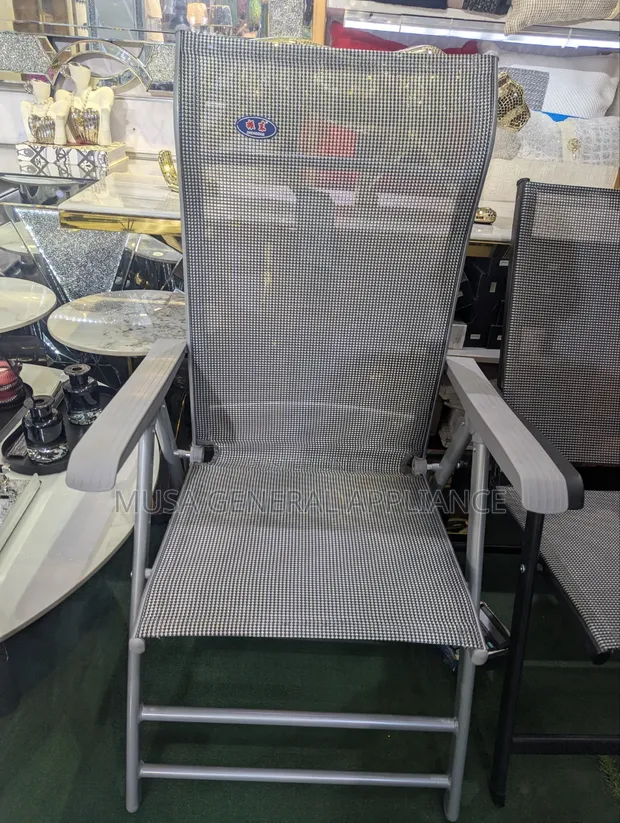 Adjustable Folding Mesh Outdoor Reclining Chair - 1