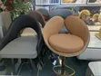 Modern Curved-Back Counter Bar Stool - 1
