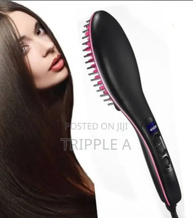 Automatic Hair Brush Straightener - 1