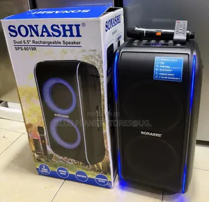 Sonashi SPS-8019R 6.5" Rechargeable Speaker with Microphone