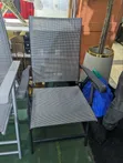 Patio Back Folding Outdoor Chair - Grey Mesh - 2