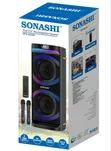 Sonashi Dual 6.5" Rechargeable Speakers with 2 Wireless Microphones - 3