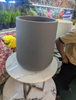Modern Black Fluted Waste Bin with Gold Accents - 2