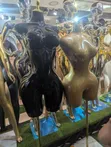 Glossy Black & Metallic Gold Female Torso Dress Forms - 2