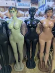 Glossy Black Female Mannequin - Headless & Armless - 1
