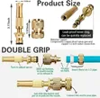 Glazy Heavy Brass Water Spray Nozzle for 1/2" Hose - 1