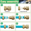 Glazy Heavy Brass Water Spray Nozzle for 1/2" Hose - 3