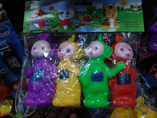 Pack of 4 Teletubbies Toys - Squeeze and Sound - 1