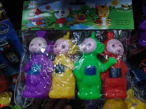 Pack of 4 Teletubbies Toys - Squeeze and Sound