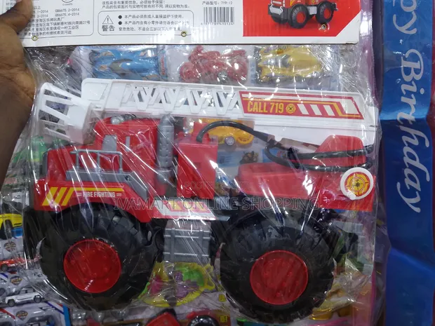 Heavy Duty Fire Truck Toy for Kids - 1