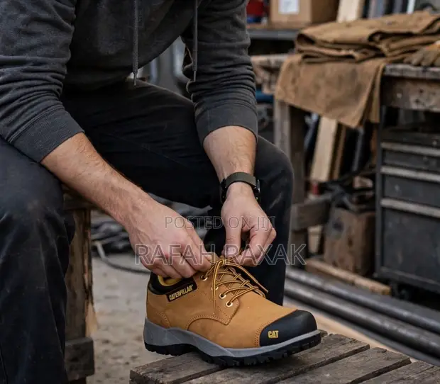 Men's Caterpillar "Honey Rust" Low-Cut Safety Shoes - 1