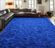 Fluffy Blue Area Rug - Large - 2
