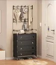 Dust Proof Multifunctional Coat and Shoe Rack - 2