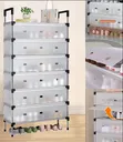 6-Tier Transparent Shoe Rack - 1