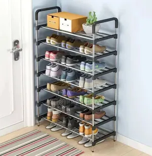 Simple Sturdy 7-Tier Foldable Shoe Rack