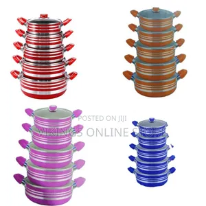 10-Piece Non-Stick Cookware Set - Multicolor