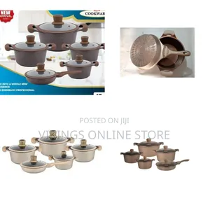 10 Pc Granite Non-Stick Cookware Set with Frying Pan