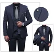 Italian Men's 3-Piece Wool Blend Suit - 1