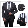 Italian Men's 3-Piece Wool Blend Suit - 2